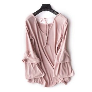 Baby Pink Cotton Blouses XL